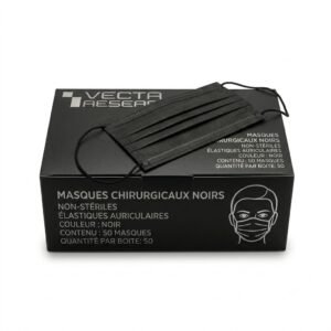 Masques chirurgicaux noirs